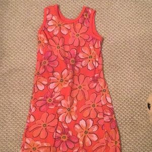 Fresh produce red and orange flower dress